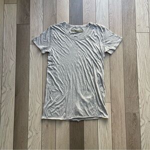 Enza Costa Light Gray Short Sleeve Tee